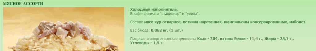 Крошка-картошка с КБЖУ
