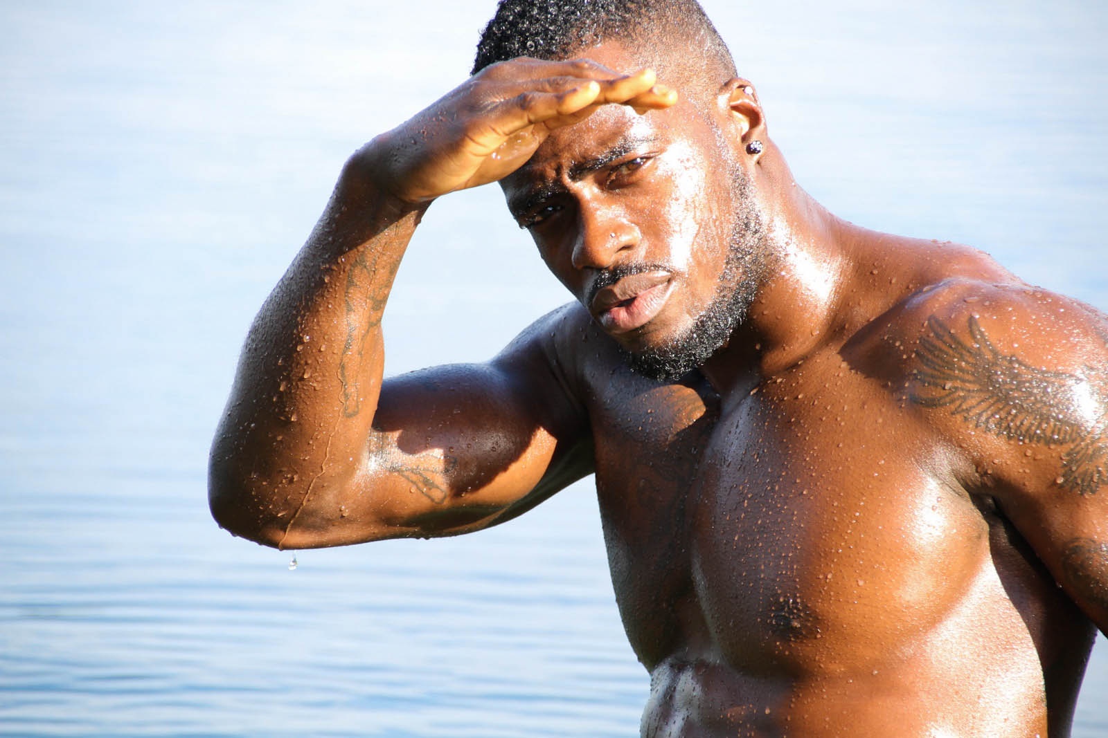 damn-fine-yummy-sexy-cute-hot-body-wet-tattoos-black-men