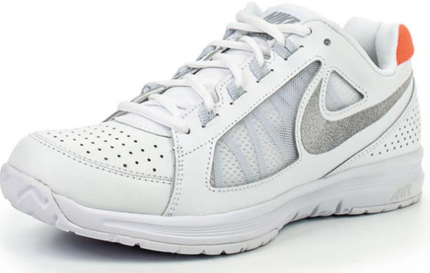 12 nike белые с серым свушем