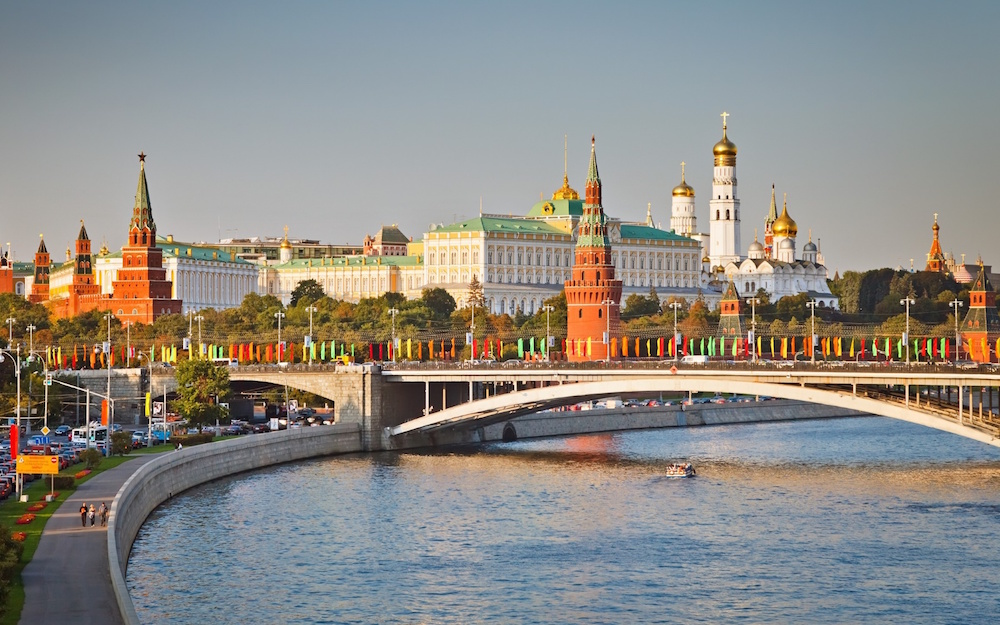 вид на московский кремль