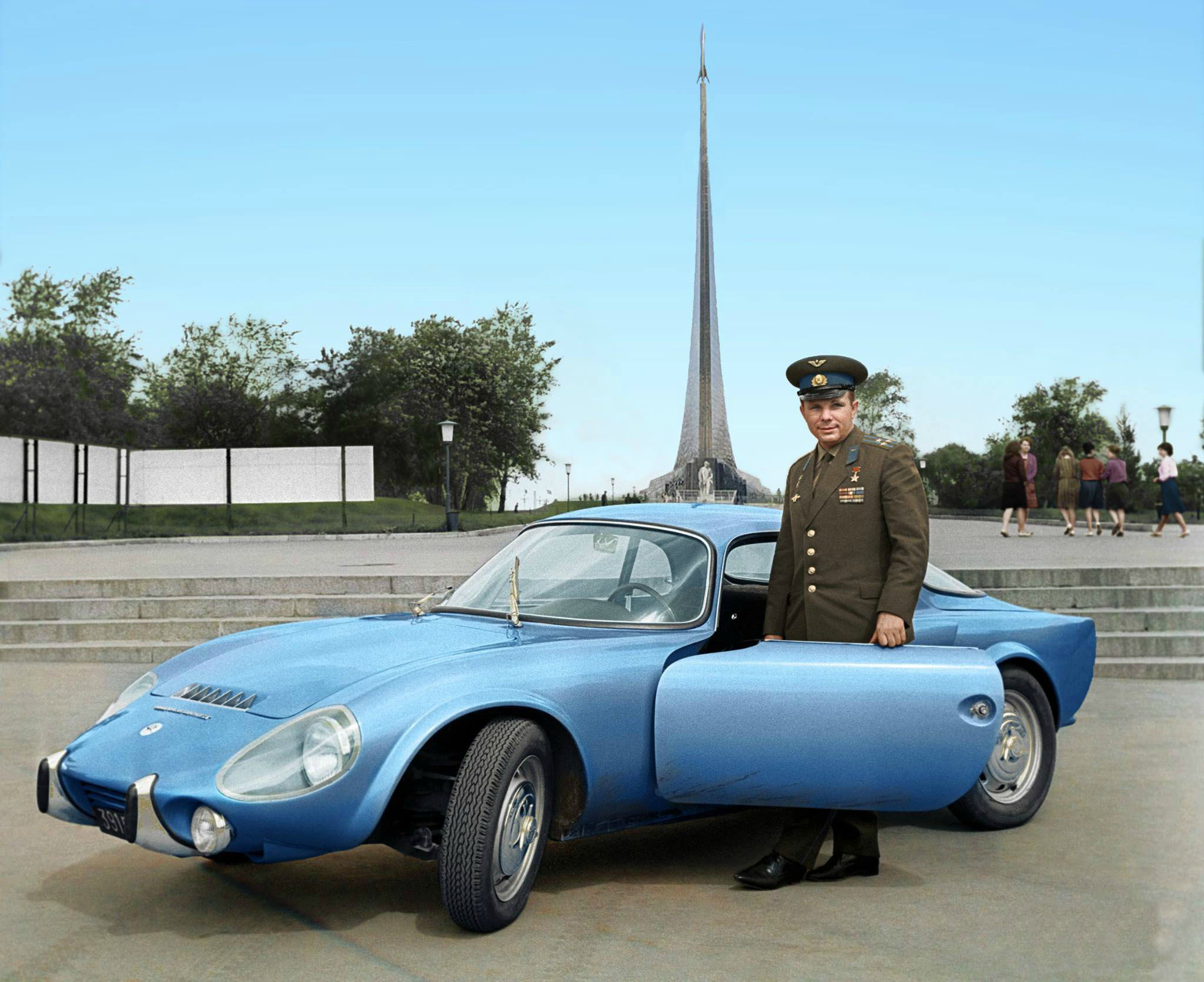 Юрий Гагарин и его Matra Bonnet Jet VS, 1965 год, Москва
