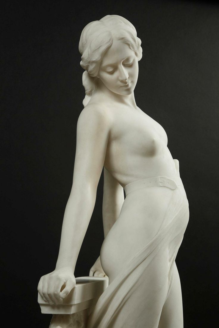 EMILIO FIASCHI (1858-1941) - VEILED FEMALE NUDE_2
