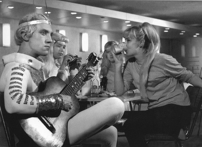 Владимир Высоцкий на съемках фильма «Саша–Сашенька», 1966 год, Минск