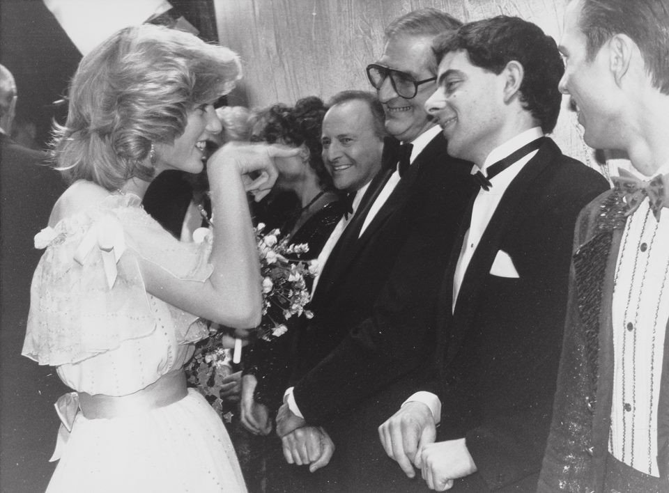 Принцесса Диана и Роуэн Аткинсон, Лондон, 1984 г