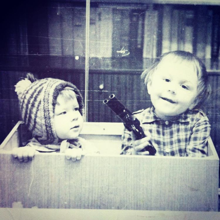 Сергей Шнуров с подружкой, 1970–е годы, Ленинград